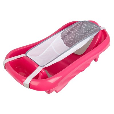 Image of The First Years Sure Comfort Deluxe Newborn-to-Toddler Tub with Sling - Pink