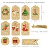 Wrapables Christmas Holiday Gift Tags/Kraft Hang Tags with Jute Strings for Gift-Wrapping, DIY, Arts & Crafts, (50pcs) Holiday Assortment - 2 of 4
