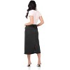 Rekucci Women’s Secret Figure Pull-On Stretch Denim Midi Skirt – Mid-Rise Slim Fit Jean Skirt with 5 Pockets, Back Slit & Sculpting Comfort - 2 of 2