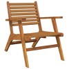 vidaXL Patio Chairs 2 pcs Solid Acacia Wood - 3 of 4