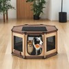 Large Dog Playpen 44.1 x 44.1 x 24.4 Inches - Octagon Dog Crate with PVC Frame, Oxford Fabric Fence, Breathable Mesh, Double Openings - 4 of 4