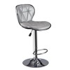 Poundex,Adjustable Height & Swivel Barstool in Faux Leather - 4 of 4