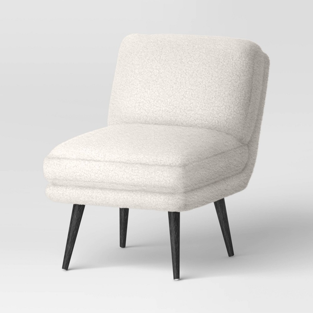 Harper Fur Slipper Chair Faux Shearling (FA) - Threshold™