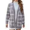 Snuggle Sac Women’s Open Front Cardigan with Pockets Soft Long Sleeve Knit Sweater for All Seasons - 2 of 4