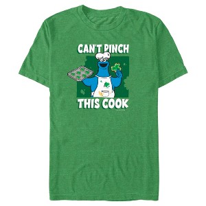 Men's Sesame Street Cookie Monster Can't Pinch This Cook T-Shirt - 1 of 3