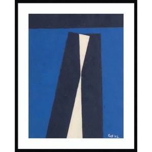 33"x41" White Thrust by George Dannatt Wood Framed Wall Art Print Black - Amanti Art: Giclee Print, Modern Decor, Fir Wood Frame - 1 of 4