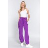 Slickblue Women's Purple Cargo Jogger Pants, Lightweight Stretch Woven Fabric, Elastic Waist, Casual Fit, Size S-L - 3 of 4
