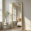 Spassway 38"H x 26"W Rectangle Decorative Aluminum Alloy Mirror Art Designs for Living Room Bedroom Entryway Office Home Black/Gold/Sliver Available - 3 of 4