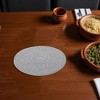 Unique Bargains Trivet Round Rope Woven Mat Cotton Non-woven Fabric 8.66"x8.66"x0.31" - 2 of 3