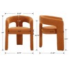 Set of 2  Upholstered Dining Chair with Arm Accent Side Chair for Kitchen, Living Room - 3 of 4