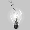 Men's Design By Humans Bulb By Barmalizer T-Shirt - 2 of 4