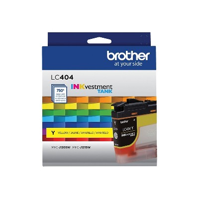Brother LC404 Yellow Standard Yield Ink Cartridge Prints Up to 750 Pages (LC404YS)