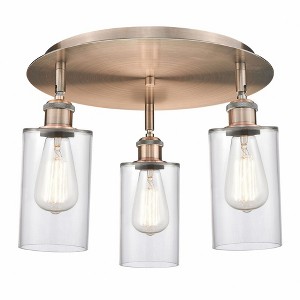 Clymer - 3 Light Flush Mount In Art Deco Style-9.38 Inches Tall and 15.63 Inches Wide - 1 of 1