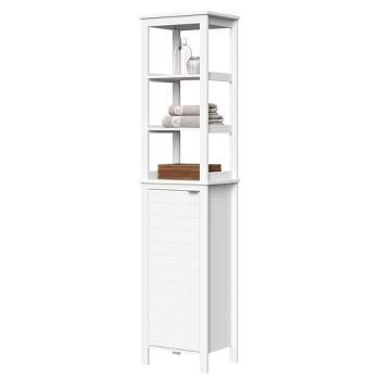 Madison Collection Linen Tower with Open Shelves - RiverRidge Home