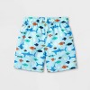 Toddler Boys' Shark Swim Trunks - Cat & Jack™ Blue - image 2 of 3