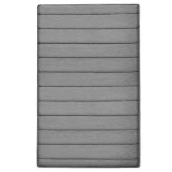 MICRODRY SoftLux Braided Bath Mats for Bathroom, Super Absorbent Bath Mat,  Charcoal Infused Memory Foam Bathroom Rugs with GripTex Skid-Resistant