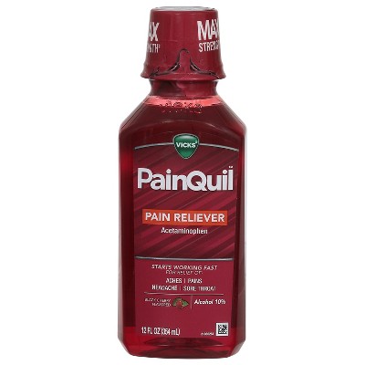 Vicks PainQuil Black Cherry Flavored Pain Reliever 12 fl oz