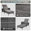 Buenhomino Outdoor Chaise Lounge Chairs Set, Set of 2 Wicker Patio Reclining Chairs with Adjustable Backrest and Cushion, Rattan Lounger for Pool - 3 of 4