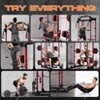 Power Rack, 1600LBS Capacity Squat Rack for Home Gym with Cable Crossover, Pull-up Bar, Multifunctional Home Gym Equipment with Attachments - 2 of 4