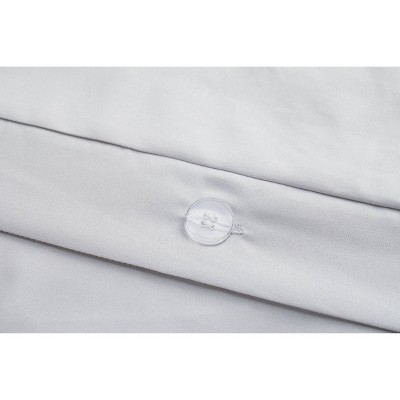 Simply Clean Gray Microfiber Twin XL Duvet Cover Set