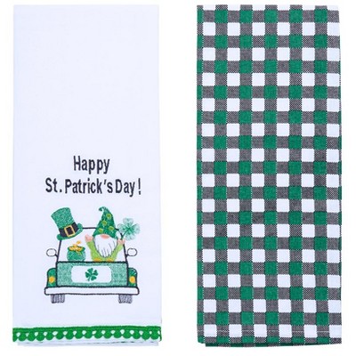 The Lakeside Collection Kitchen Towels St Patrick's Day Set of 2