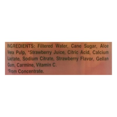 IBERIA aloe Strawberry Aloe Vera Drink - 16.9 fl oz Bottle