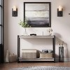 Entryway Table 40 Inch，2 Tier Entry Way Console Entrance Table, Narrow Console Table, Entryway Table, Sofa Table with Shelves for Hallwa,Foyer - 2 of 4