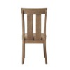Simple Relax Set of 2 Fabric and Wood Side Chairs with Nailhead Trim Design in Maple - 4 of 4
