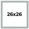 PosterPalooza | Square Refined Blue Picture Frame - UV Acrylic, Foam Board Backing, Hanging Hardware - 2 of 4