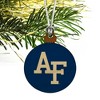 U.S. Air Force Academy Primary Logo Mini Small Tiny Wood Christmas Tree Holiday Ornament - 3 of 4