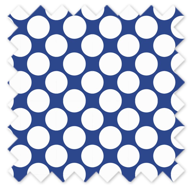 Bacati - Pin Dots Snorkel Blue Cotton Printed Single Window Curtain Panel, 4 of 5