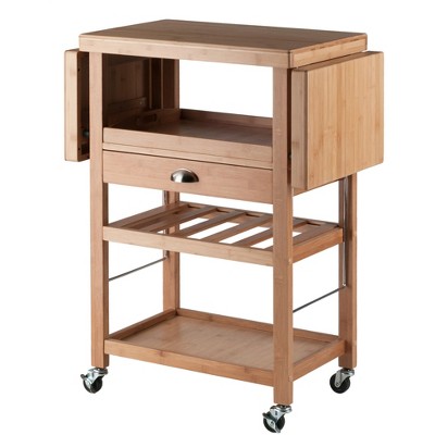 Barton Kitchen Cart Bamboo Natural - Winsome