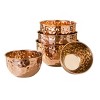 MegaChef Hammered Bubble Texture 5 Piece Stainless Steel Serving Bowl Set in Copper - image 2 of 4