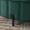 FURNIinspire Ottomans And Benches 31.5 Inch Round Storage Ottoman Upholstered Bench, Luxury Footrests Velvet Stool, Green, 31.5"*31.5"*16.73" - 4 of 4
