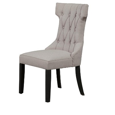 Manchester High Back Gray Upholstered Parsons Side Chair
