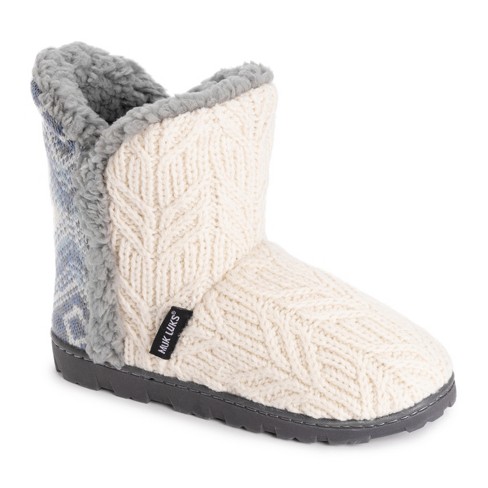 Women's Faux Suede Mini Bootie Slipper – MUK LUKS