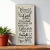 Slickblue Inspirational Christian Wood Sign – God Created You Too Quote – Rustic Wall Accent – 9x18, Ivory-Black - 2 of 3
