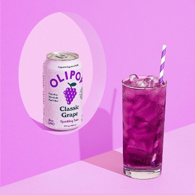 OLIPOP Classic Grape Prebiotic Soda - 12 fl oz_7