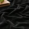 King Size Blanket, Luxury Plush Fleece Throw, 108x90 Inches, Super Soft Warm, All Seasons, Black - 4 of 4