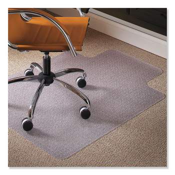 ES Robbins Natural Origins Chair Mat with Lip For Carpet, 36 x 48, Clear