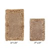 Shaggy Border Collection 2-Piece Bath Rug Set 100% Cotton Tufted Weave Ruffle Border Pattern Bathroom Rug for Machine Washable Bathmat - 2 of 4