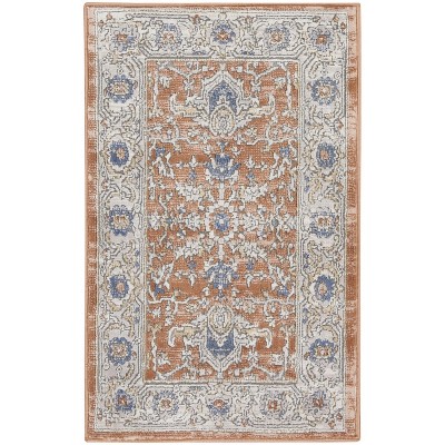 Vintage Persian Style Rectangular Multi-Color Wool Rug