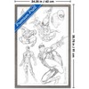 Trends International Marvel Sketch - Spider-Man Framed Wall Poster Prints - 3 of 4