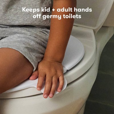 Foldable White Plastic Travel Potty Training Seat with Bag