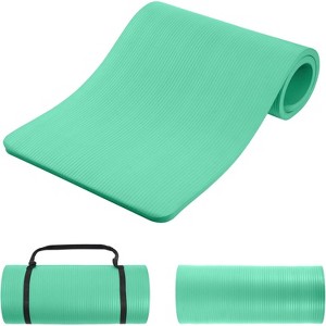 1-Inch Thick Premium Yoga Mat, High-Density NBR Foam for Superior Cushioning, Non-Slip for Pilates & Gym - 1 of 4