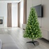 4FT Pre-Lit Artificial Christmas Tree, Artificial Christmas Tree With 241 Branch Tips, Xmas Tree Holiday Decoration with Stand For Home Party - 2 of 4