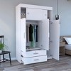 NicBex Armoire Wardrobe Closet Storage Cabinet with Doors & Drawers & Shelves for Bedroom - 4 of 4