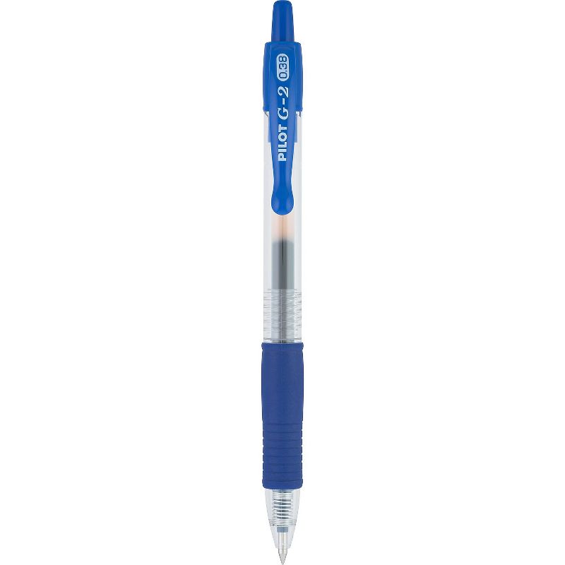 Pilot G2 Premium Retractable Gel Ink Pen Blue Ink Ultra Fine Dozen 31278, 2 of 5