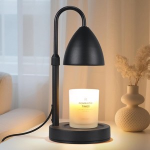 FAAYFIAN Adjustable Candle Warmer Lamp with Timer,Wood Base Metal Shade,Birthday Gifts for Women Mom - 1 of 4