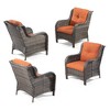 UPTIOT 4 Piece Multiple Chairs Seating Group with Cushions - 2 of 4